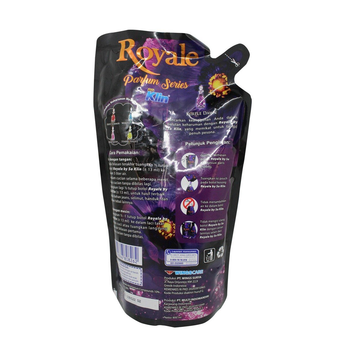 Royale Parfum Collection Purple Dawn Pouch 750ml