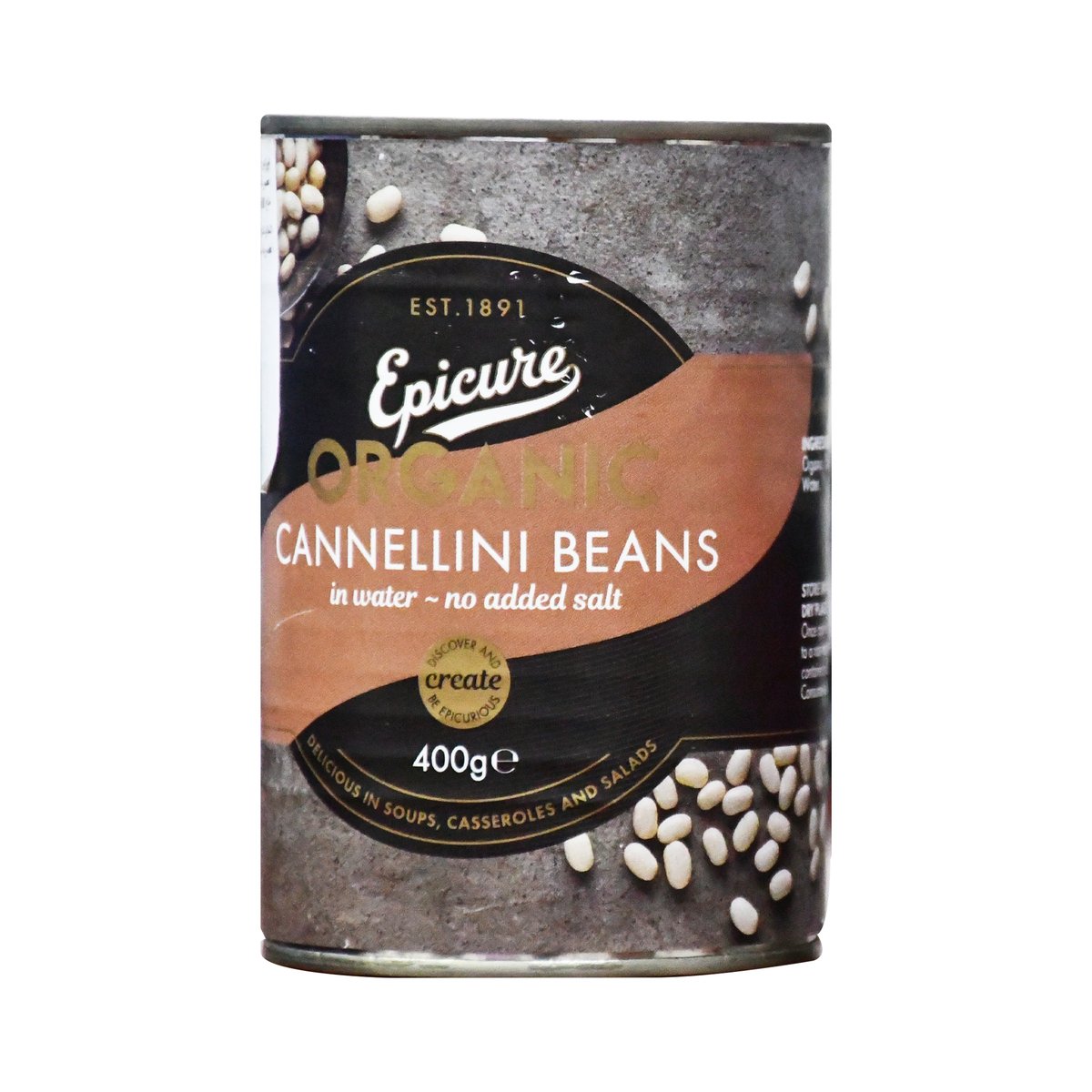Buy Epicure Organic Cannellini Beans 400 g Online at Best Price | Canned Beans | Lulu Kuwait in UAE