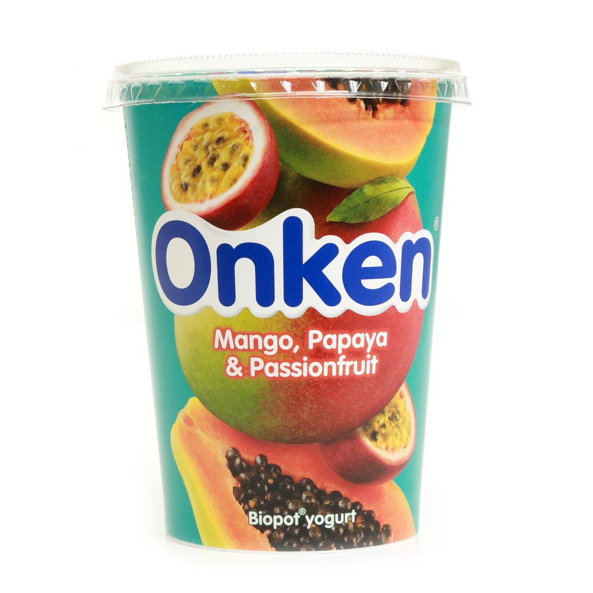 Onken Mango ,Papaya & Passion Fruit Biopot Yoghurt 450 g
