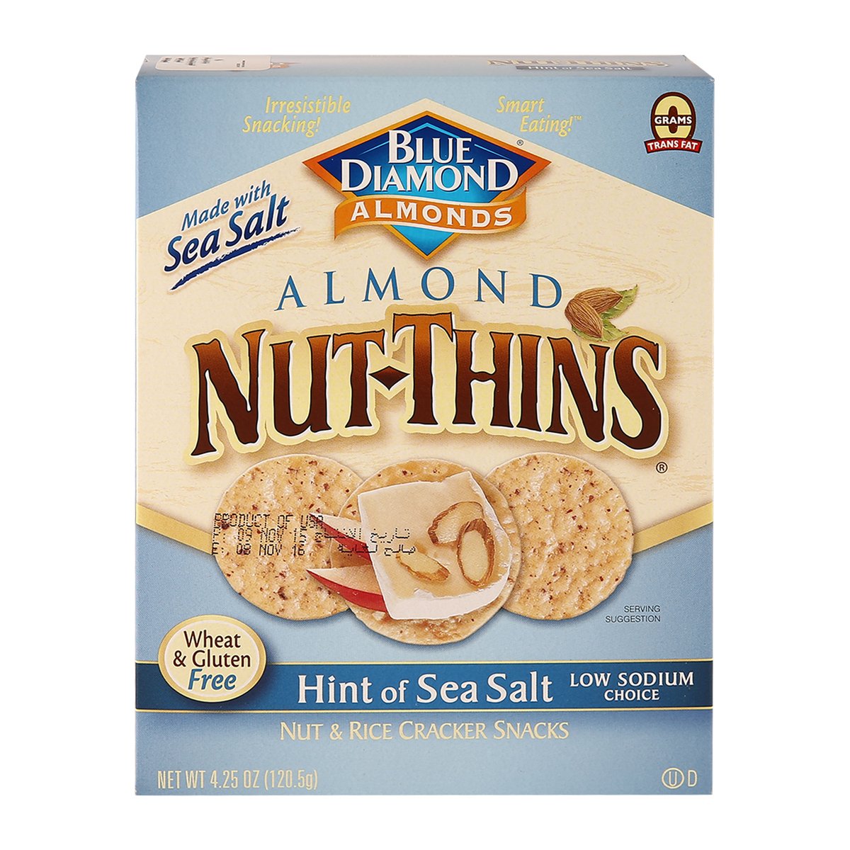 Blue Diamond Almond Nut-Thins Hint of Sea Salt 120 g