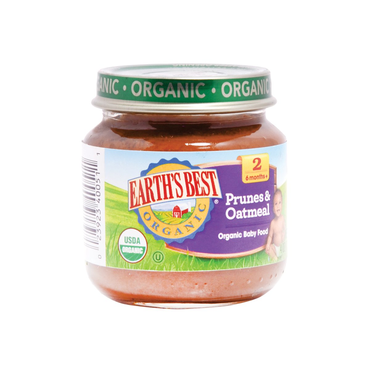 Earth's Best Organic Baby Food Prunes & Oatmeal 113 g