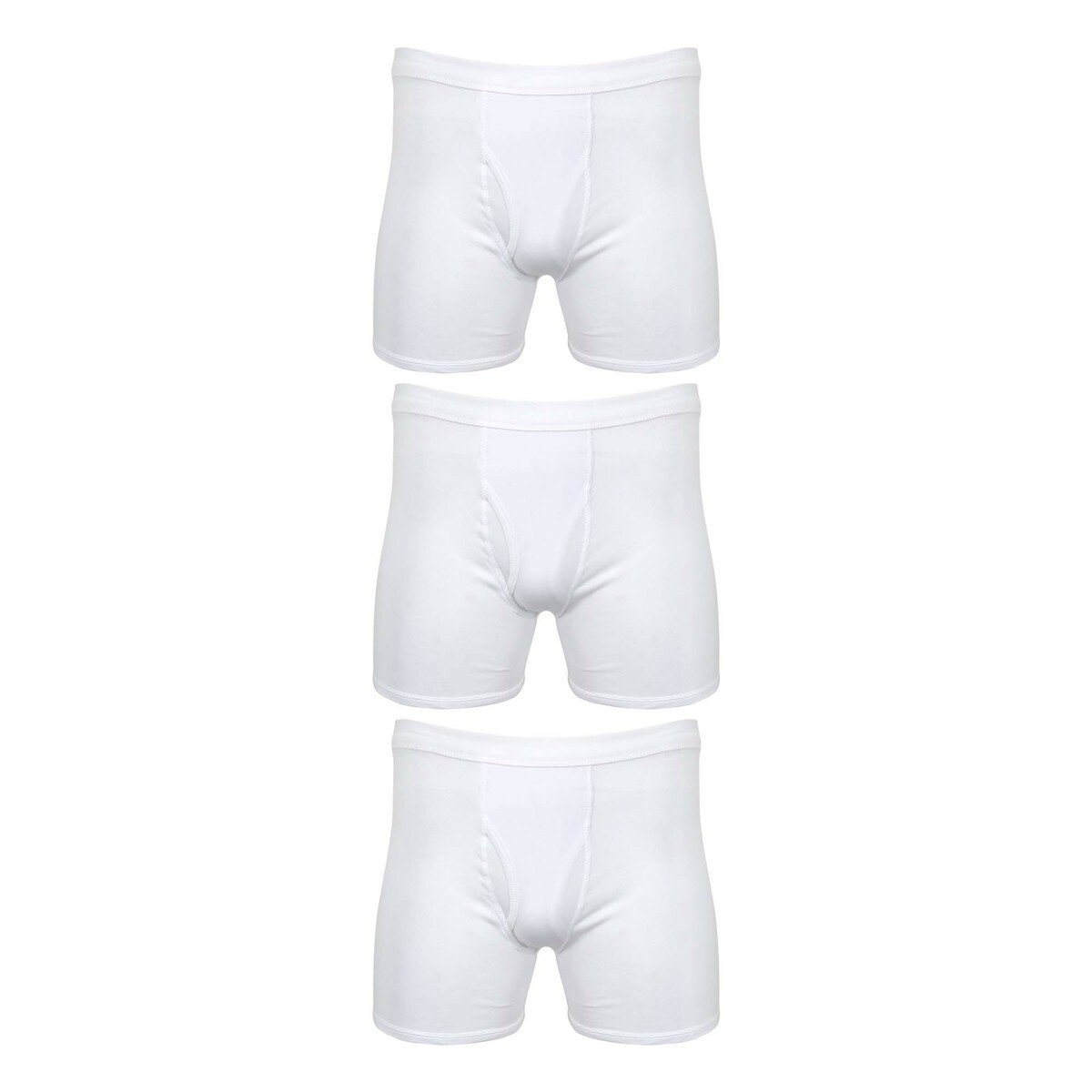 Elite Comfort Men's Under Shorts White 3 Pcs Pack Medium