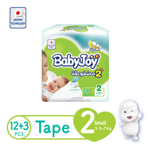 BabyJoy Diaper Size 2 Small 3.5-7kg 15pcs