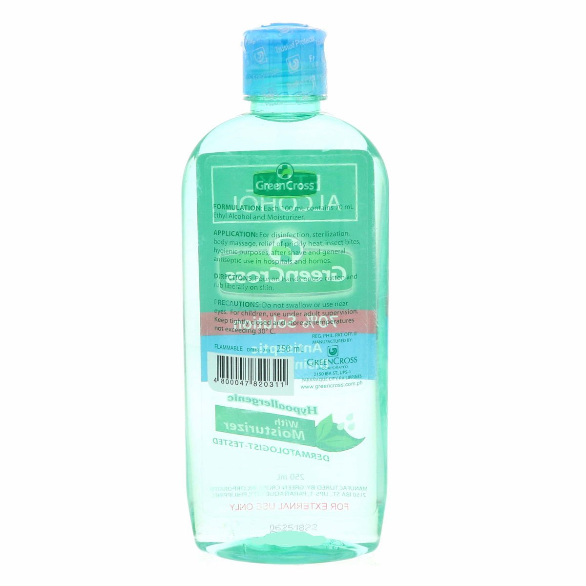 Green Cross Antiseptic Disinfectant Ethyl Alcohol 250 ml