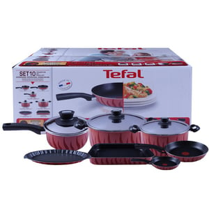 Tefal New Tempo Cookware Set 10Pcs