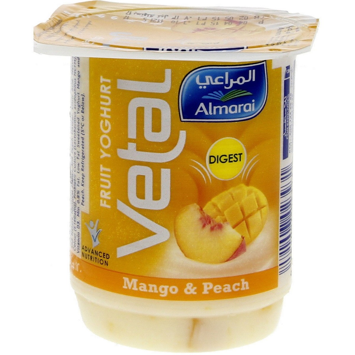 Almarai Fruit Yoghurt Vetal Mango & Peach 120 g