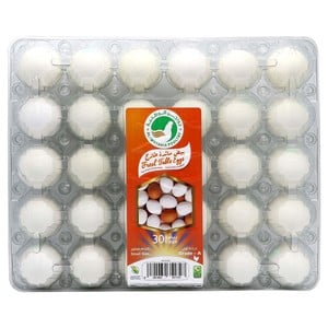 اشتري قم بشراء الوطنية بيض أبيض صغير 30 حبة Online at Best Price من الموقع - من لولو هايبر ماركت White Eggs في السعودية