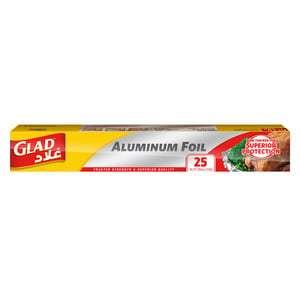 Glad Aluminum Foil Size 30cm x 7.7m 25 sq. ft. 1pc
