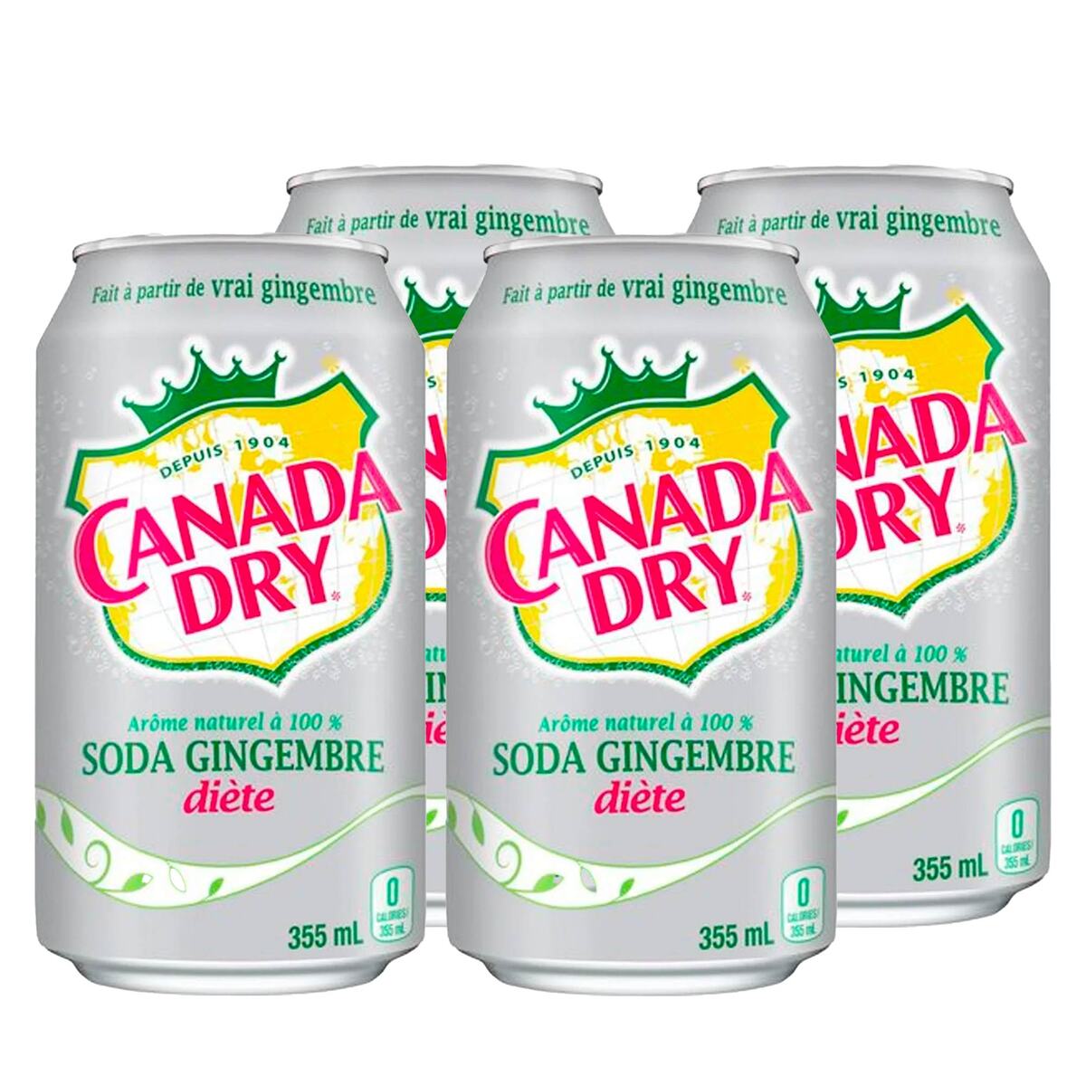 Canada Dry Diet Ginger Ale 4 x 355 ml