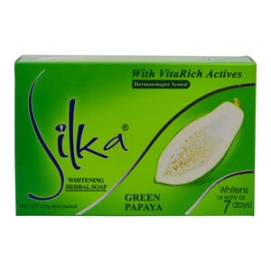 Silka Herbal Soap Whitening Green Papaya 135g