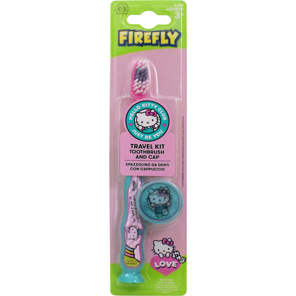 Firefly Hello Kitty Toothbrush with Cap 1 pc
