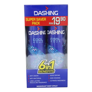 Dashing Deo Spray Cool 2x120ml