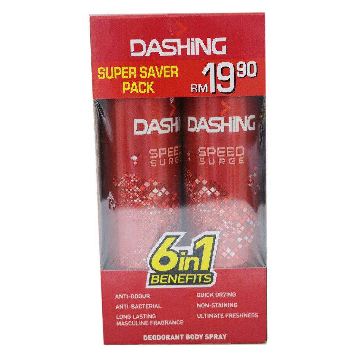 Dashing Deo Spray Speed 2x125ml