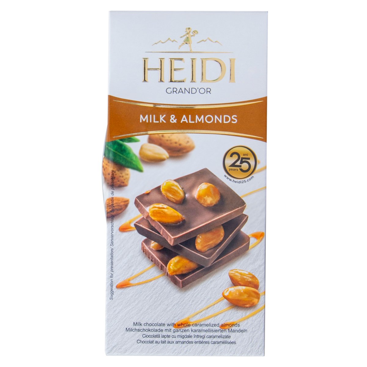 Heidi Milk & Almond Chocolate, 100 g