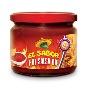 El Sabor Hot Salsa Dip, 300 g