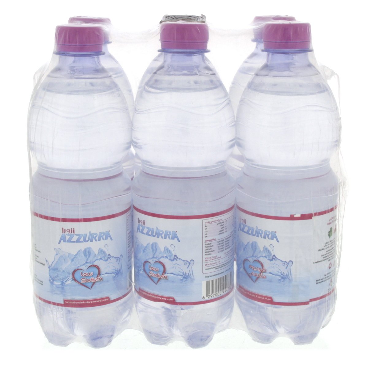 Azzurra Mineral Water Low Sodium 6 x 500 ml