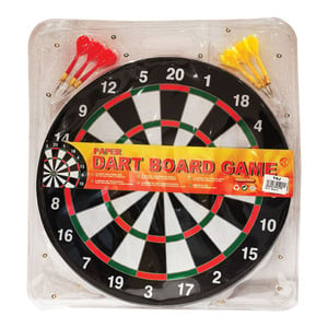 Flott Paper Dart Board Game 15 FDB-1415