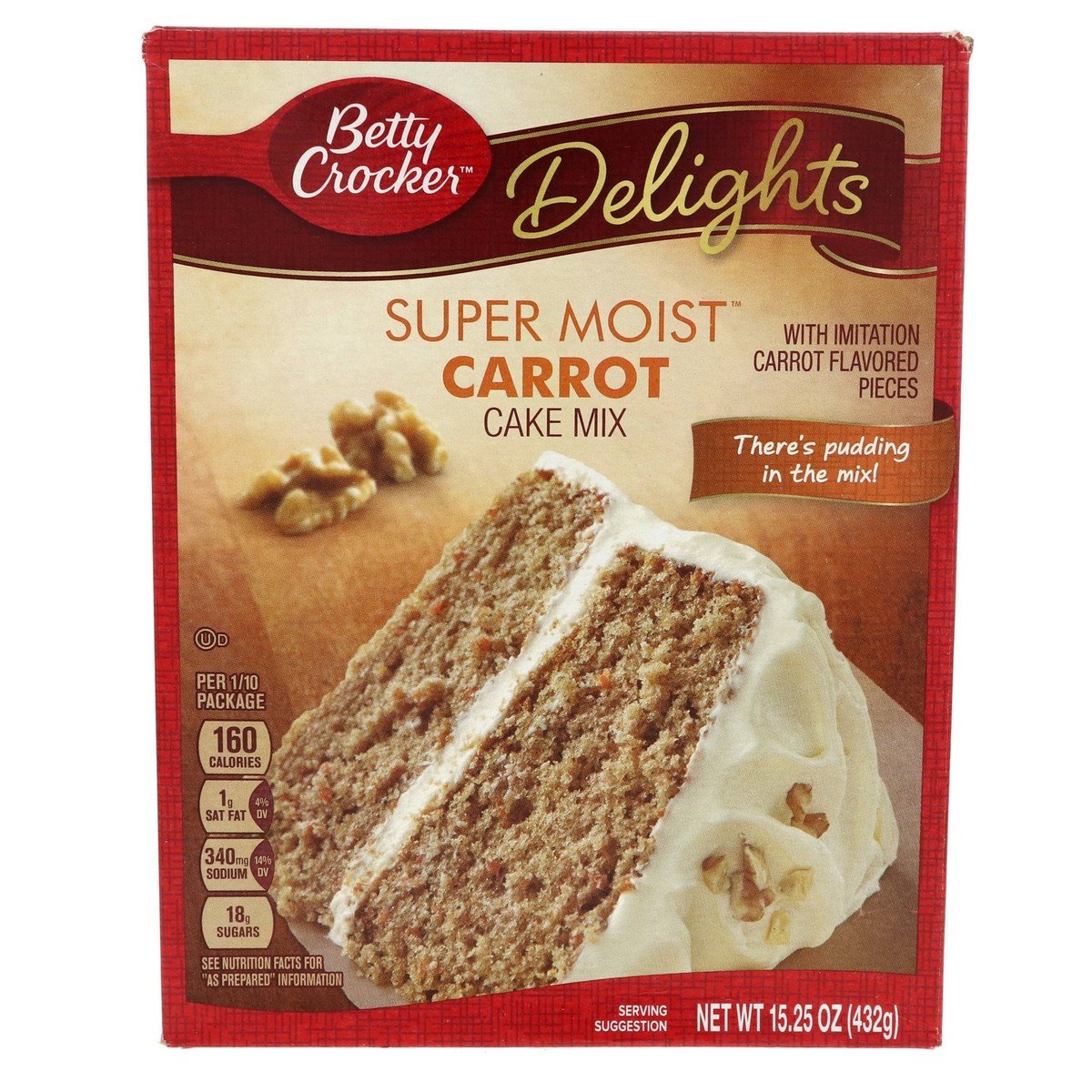 Betty Crocker Delights Super Moist carrot Cake Mix 432 g