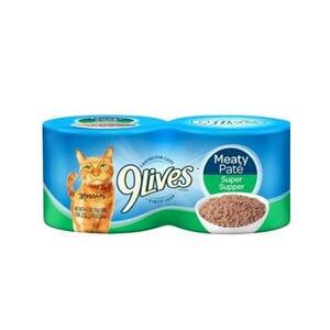 9 Lives Meaty Pate With Chicken 624g