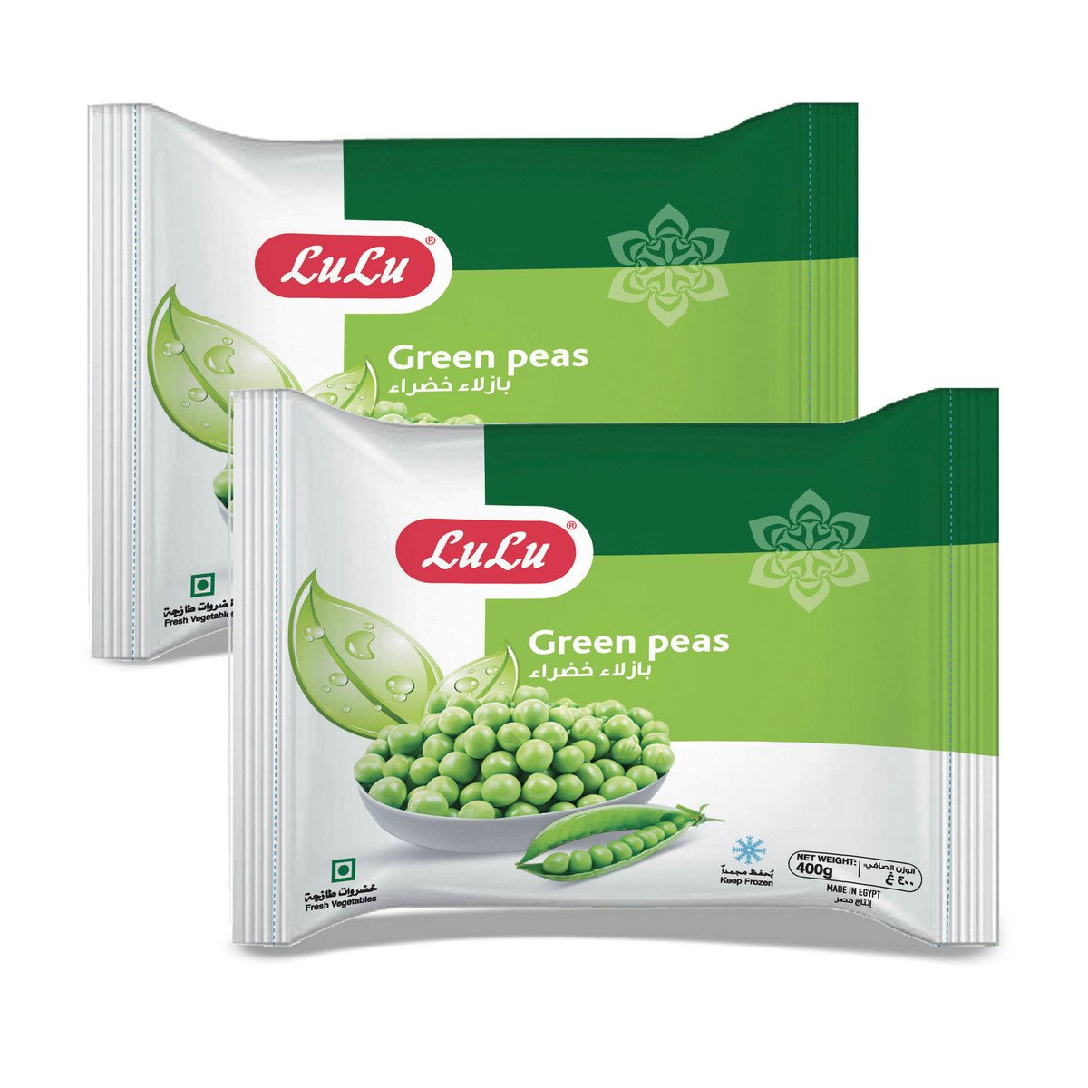 Buy LuLu Frozen Green Peas 2 x 400 g Online at Best Price | Green Peas | Lulu Kuwait in UAE
