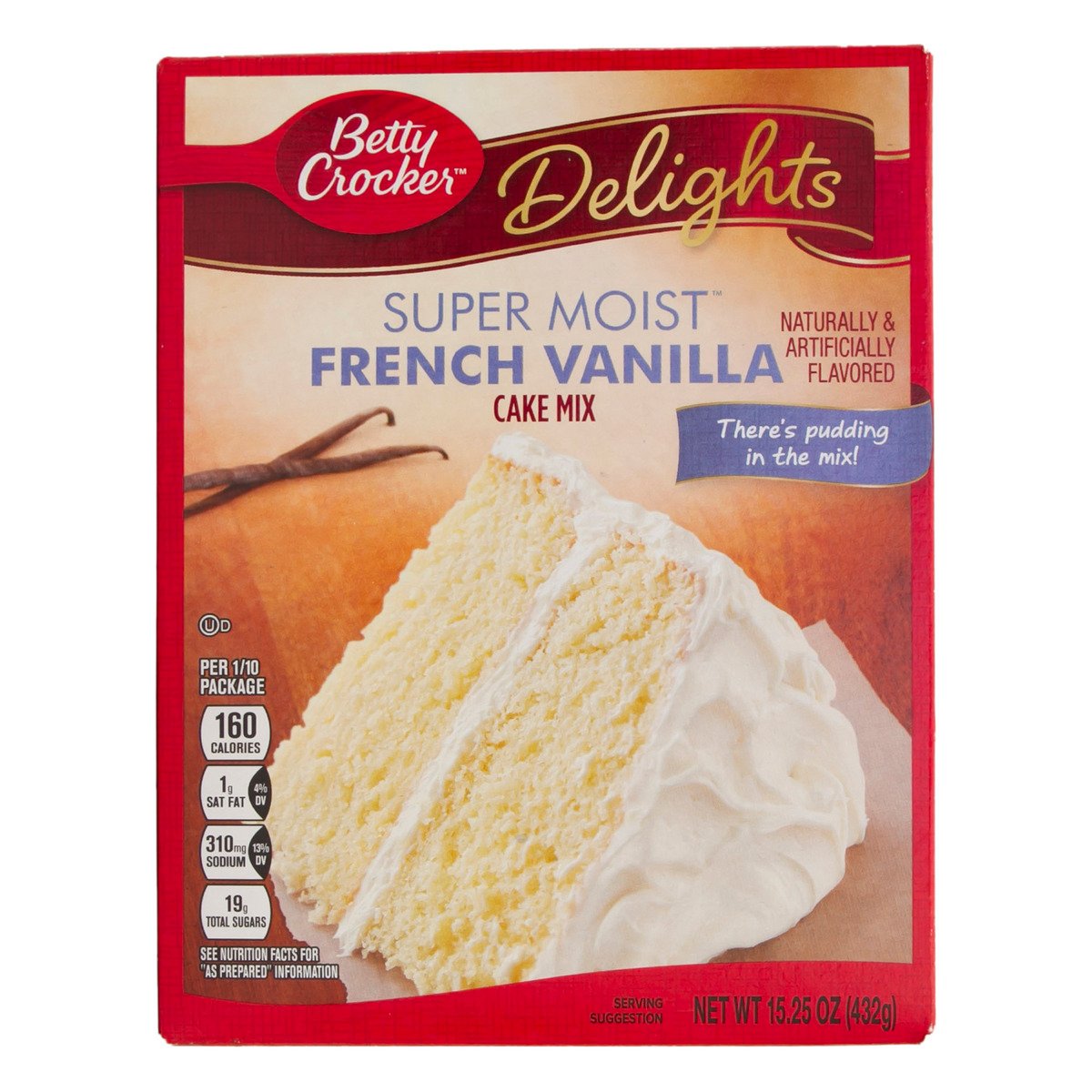 Betty Crocker Super Moist French Vanilla  Cake Mix 432g