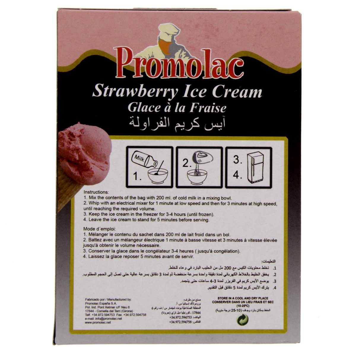 Promolac Strawberry Ice Cream Powder 90 g