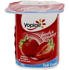Yoplait Strawberry Fruit Yoghurt Full Cream 120 g