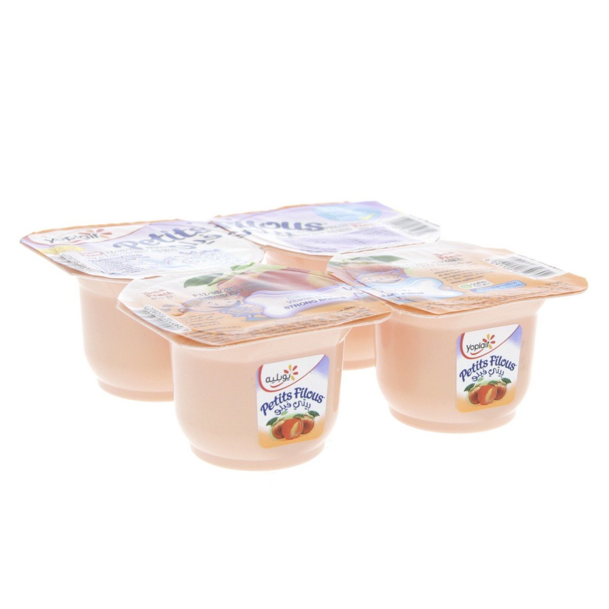 Yoplait Petit Filous Peach Flavoured Yoghurt 4 x 50 g