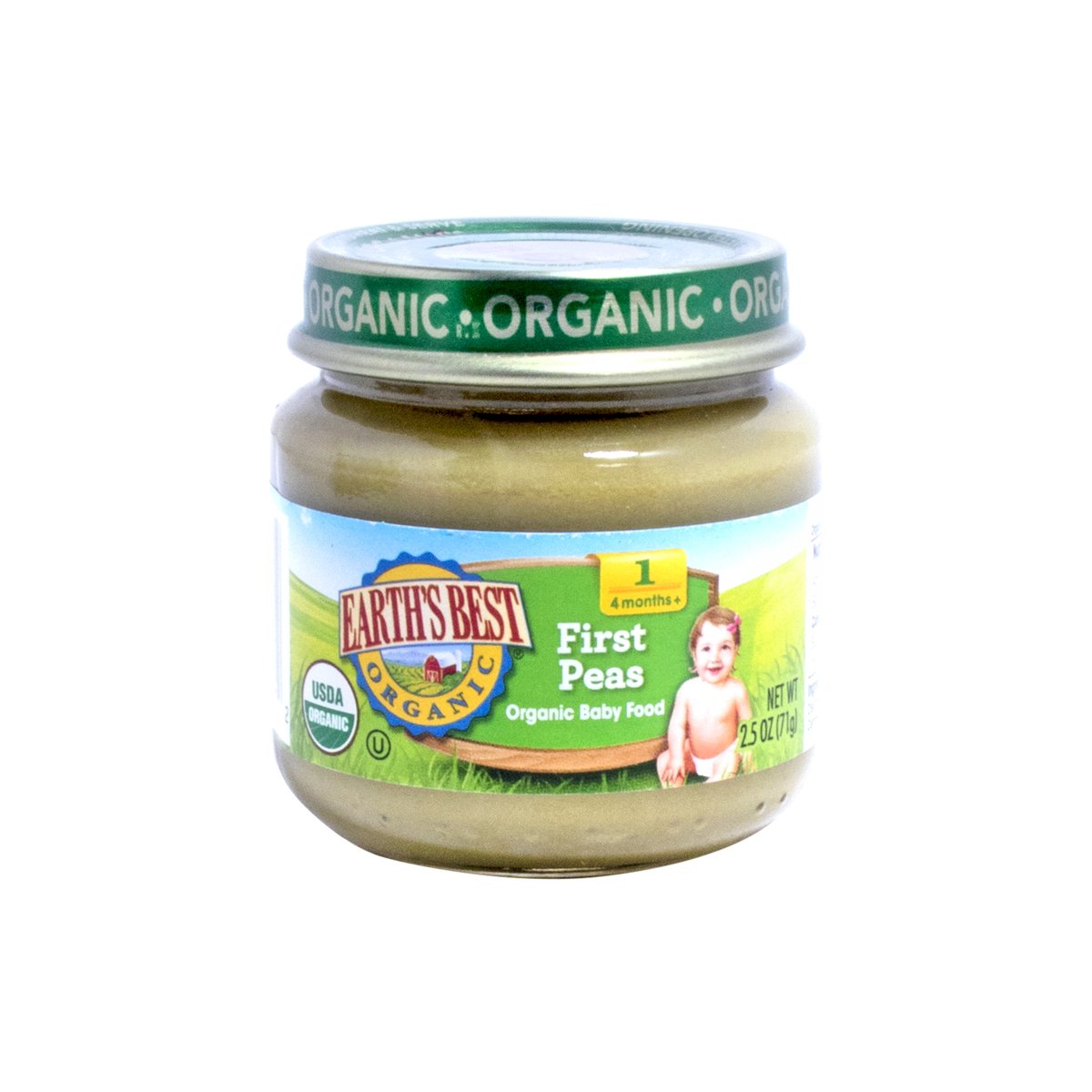 Earth's Best Organic First Peas Baby Food 71 g