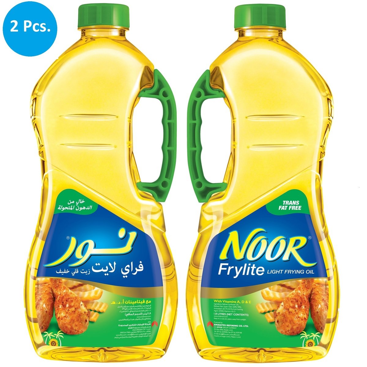 Noor Frylite Cooking And Frying Oil 2 x 1.8 Litres