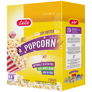 LuLu Microwavable Pop Corn Lite Butter 297 g