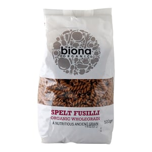 Biona Organic Spelt  Fusilli Wholegrain 500g