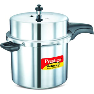Prestige Aluminum Deluxe Plus Pressure Cooker 12Ltr