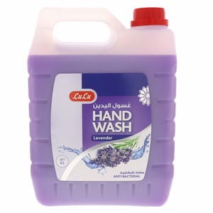 اشتري قم بشراء لولو غسول الأيدي مضاد للبكتيريا برائحة اللافندر ٤ لتر Online at Best Price من الموقع - من لولو هايبر ماركت Liquid Hand Wash في السعودية