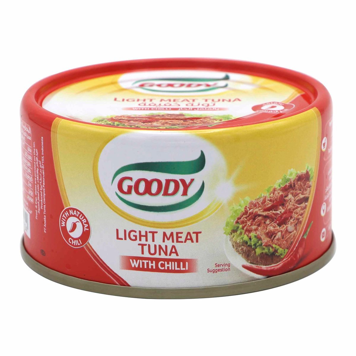 Buy Goody Light Meat Tuna With Chilli 185g Online at Best Price | Canned Tuna | Lulu KSA in Saudi Arabia