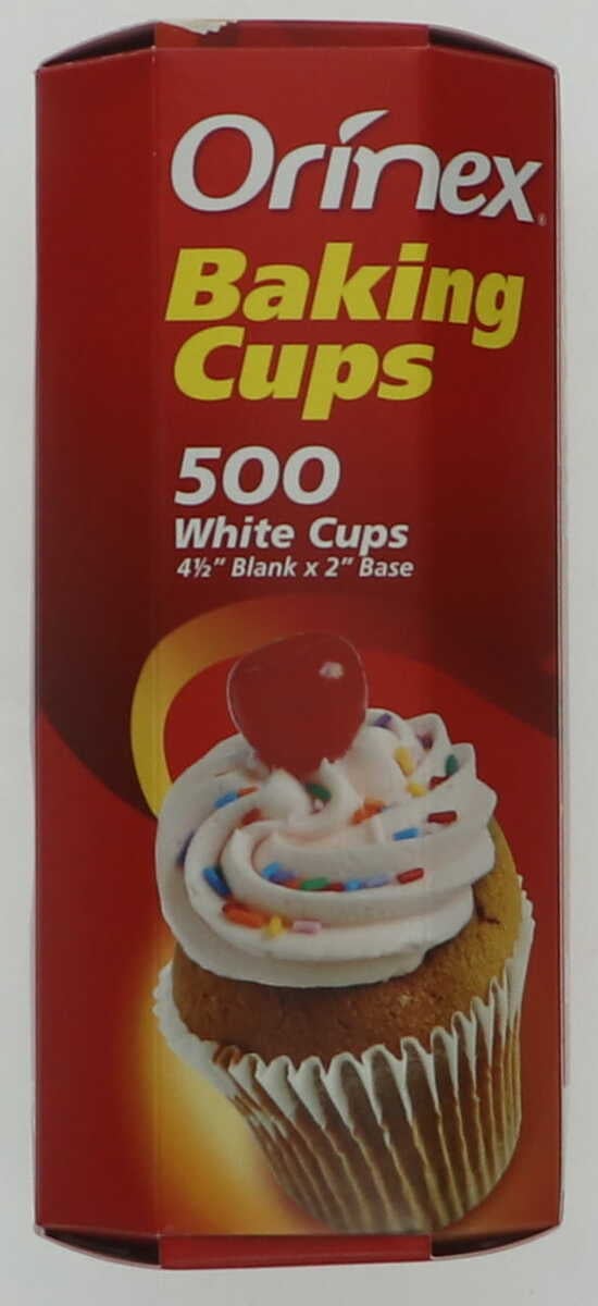 Orinex White Baking Cups 500pcs