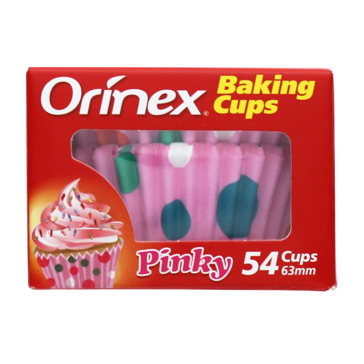 Orinex Baking Cups Pinky Size 63mm 54pcs