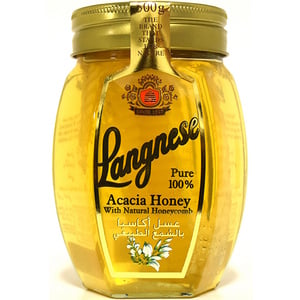Langnese Acacia Honey With Natural Honeycomb 500 g