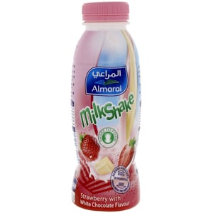 Almarai Milk Shake Strawberry With Chocolate 340ml