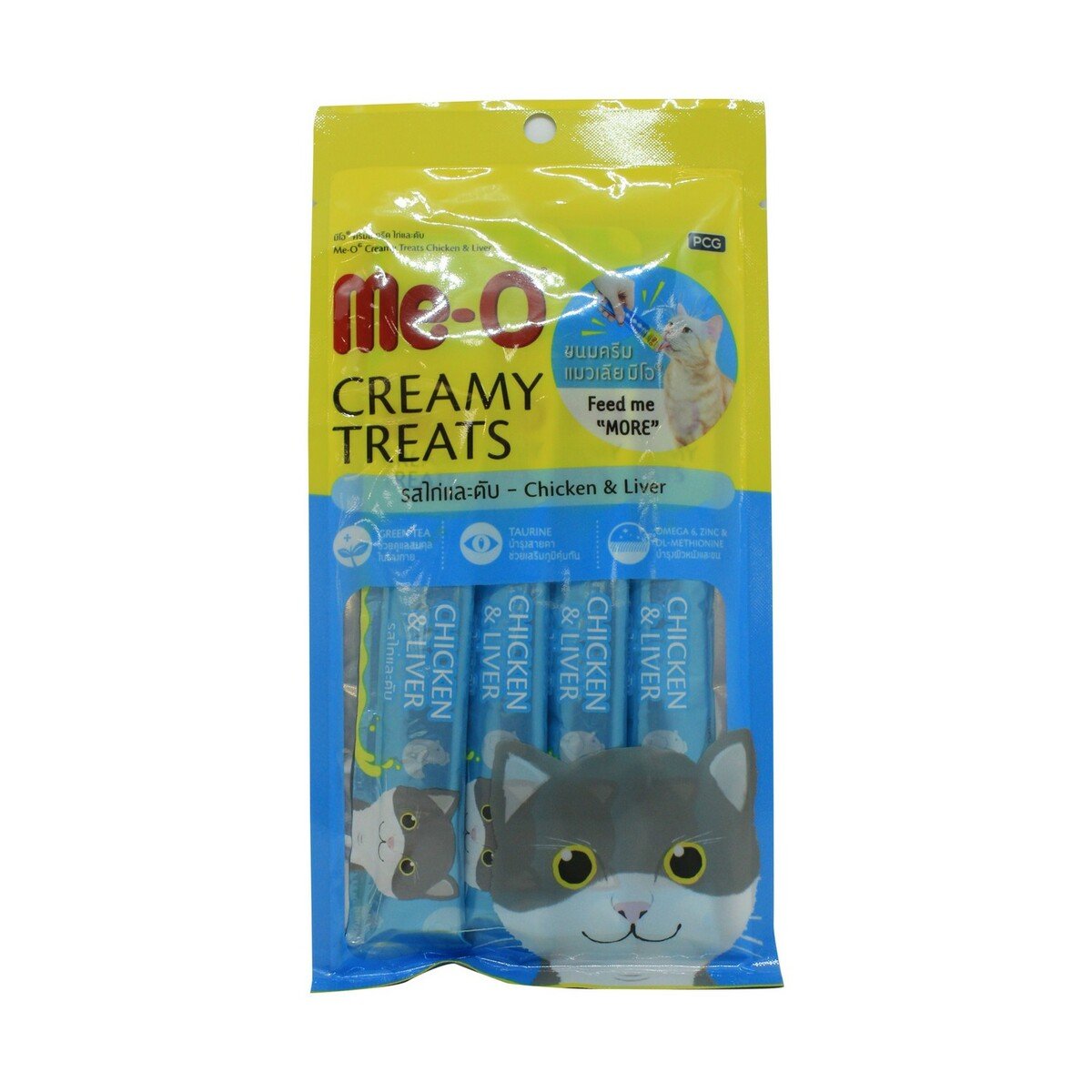 Me-O Creamy Treats Chicken & Liver Flavor 4 x 15g