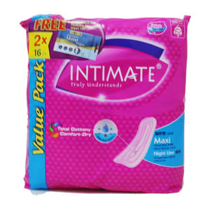 Intimate Night Long Maxi Nonwing 2 x 16 Counts