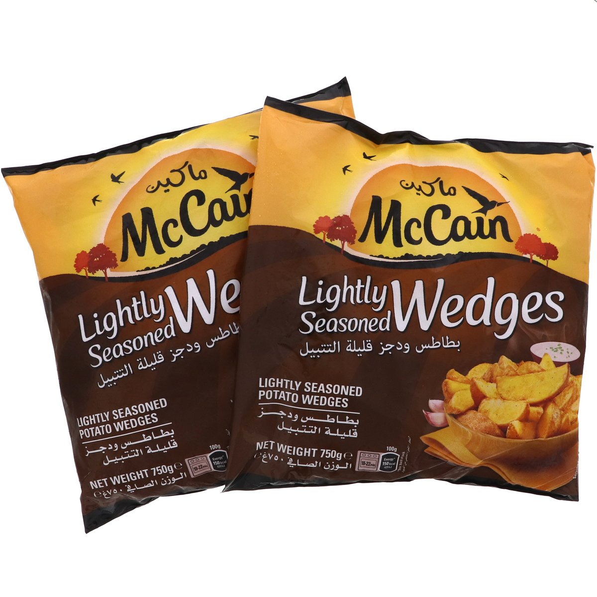 McCain Lightly Seasoned Potato Wedges 2 x 750 g
