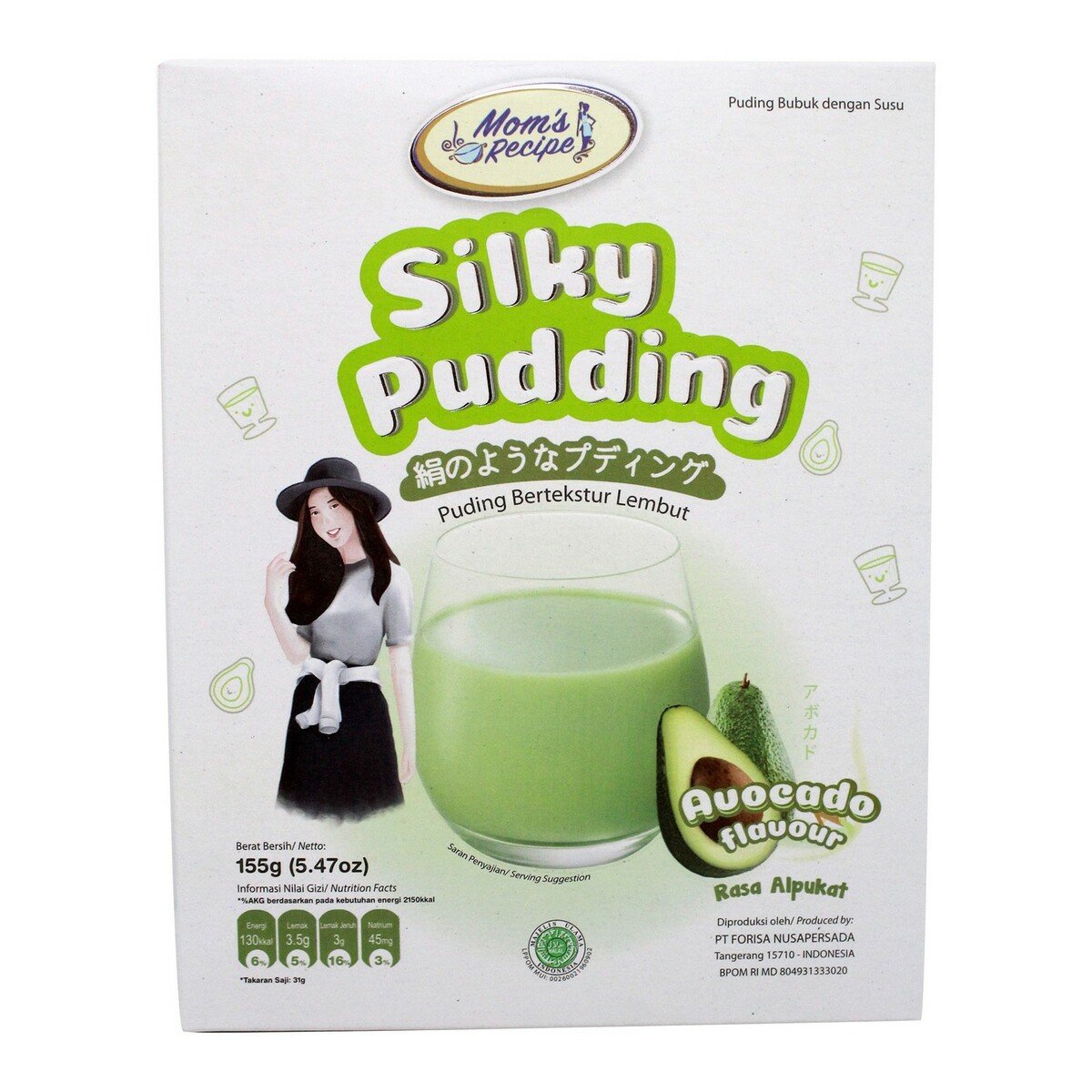 Silky Pudding Rasa Alpukat Flavour 155g