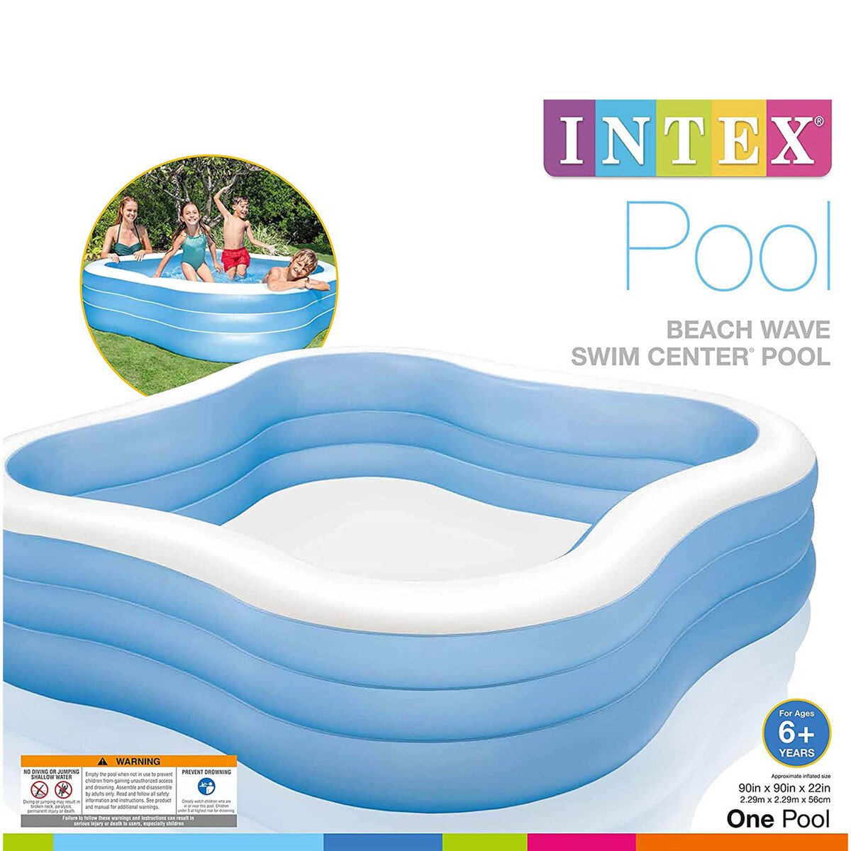 Intex Pool Beach Wave Swim Center Pool 57495