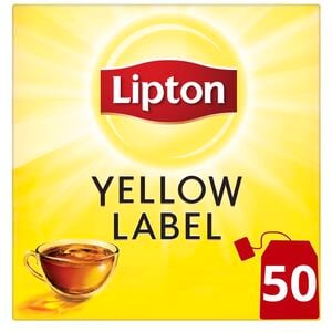 ليبتون شاي أسود بالعلامة الصفراء 50 كيس