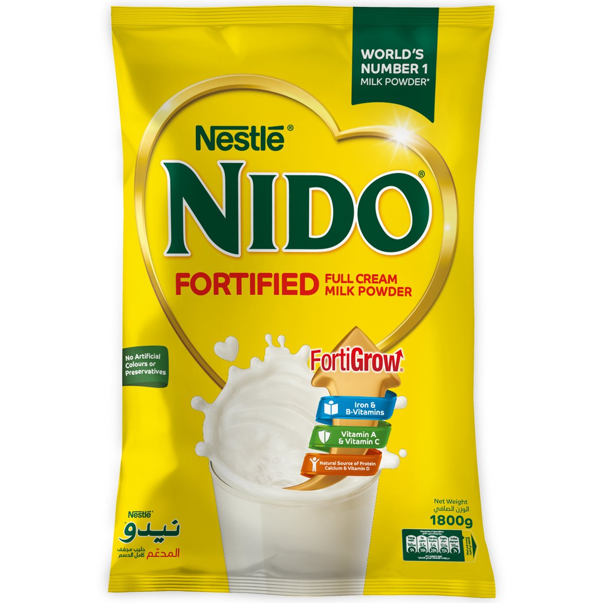 Nestle Nido Fortified Full Cream Milk Powder 1.8 kg