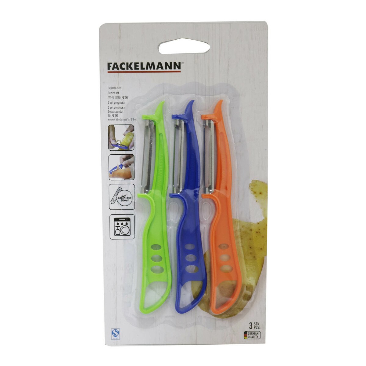 Fackelmann Basic Peeler 3Set 5222781