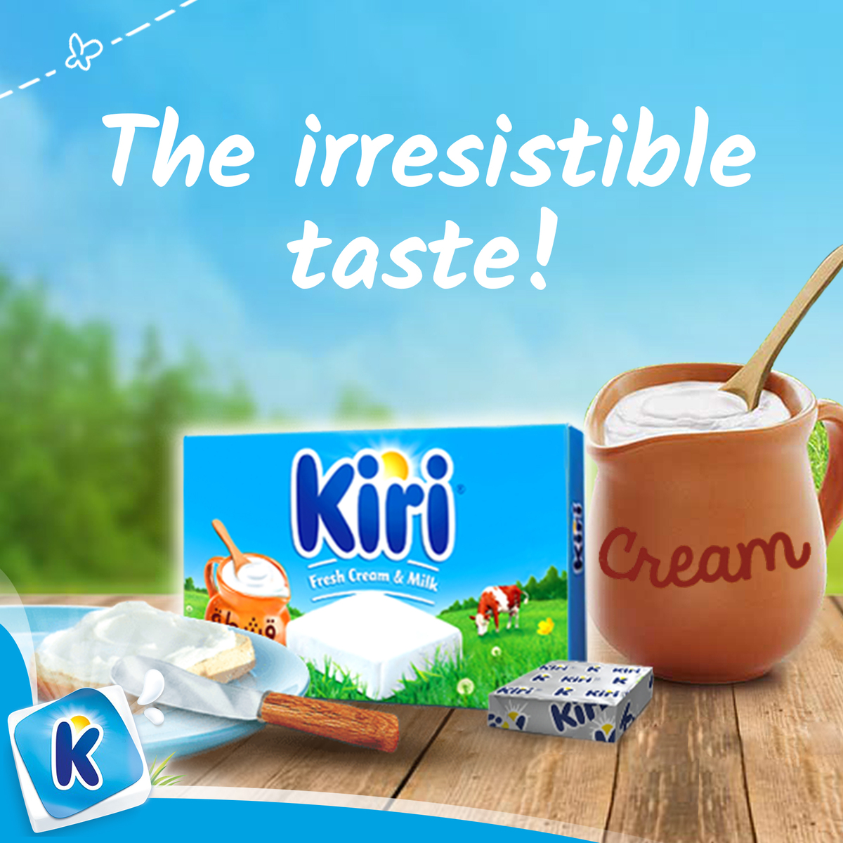 Kiri Spreadable Cream Cheese Squares 6 Portions 108 g