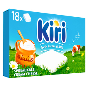 Kiri Spreadable Cream Cheese Squares 18 Portions 324g