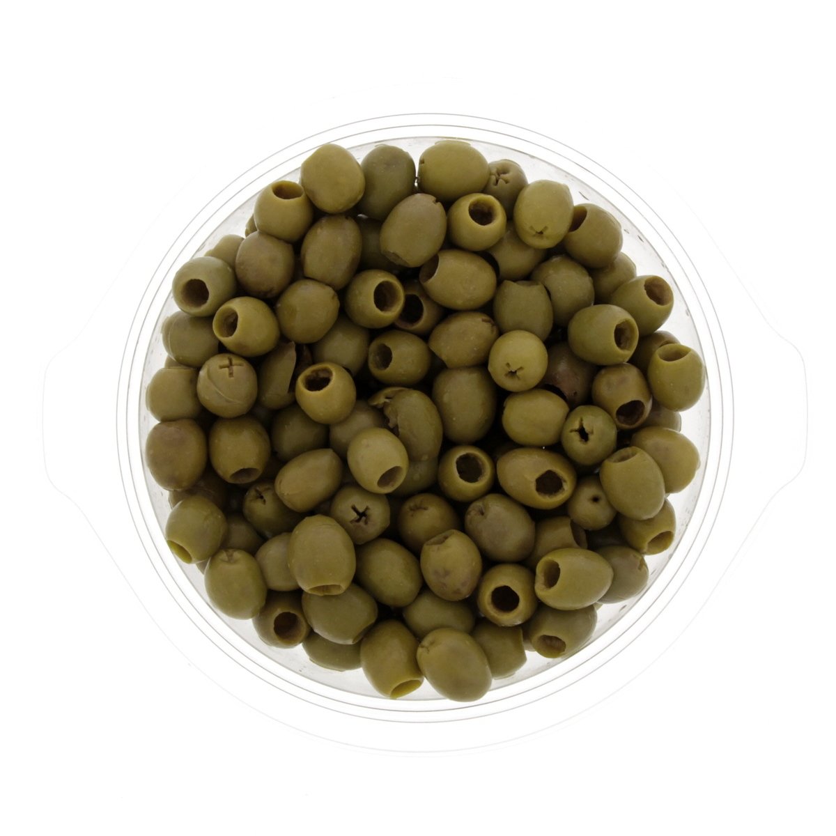 Buy Hutesa Spanish Green Pitted Olive 300 g Online at Best Price | Middle East Olives | Lulu Kuwait in Saudi Arabia